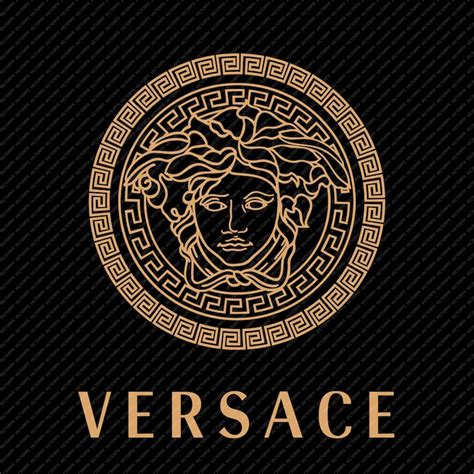 versace black and gold logo|what is the Versace symbol.